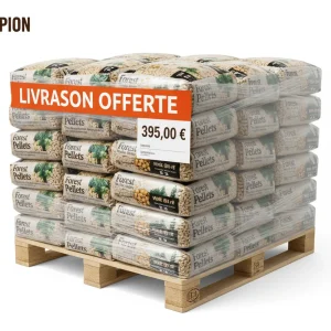 Palette x65 sacs 15kg Forest Pellets