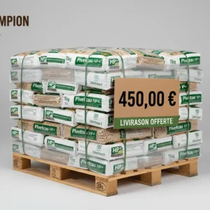 Palette x72 sacs 15kg Pellet Piveteau HP+