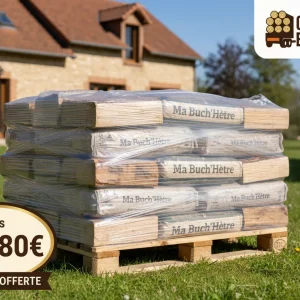 Palette bûches Ma Buch’Hêtre